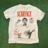 VINTAGE SCARFACE Print National Fashion Loose Small Neckline Casual Short Sleeve Tshirt High Quality Luxury Brand Summer Tops