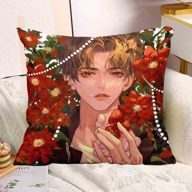 The Mermaid Has Fallen Baichu Xiaobai Lanbo Animation Peripheral Pillow Pillow Pillow Bedside Sofa Sitting Cushion