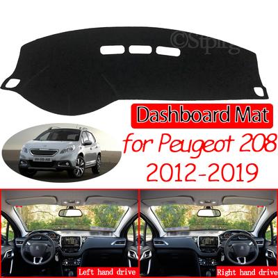 Anti-Slip Mat Dashboard Cover Pad Sunshade Dashmat Protect Carpet Accessories Active Allure GTI 2015 for 208 2012~2019