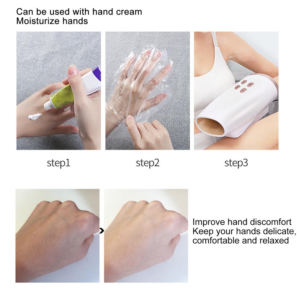 Heated Electric Hand Massager Palm Massage Device Gasbag Finger Acupoint Massager Machine