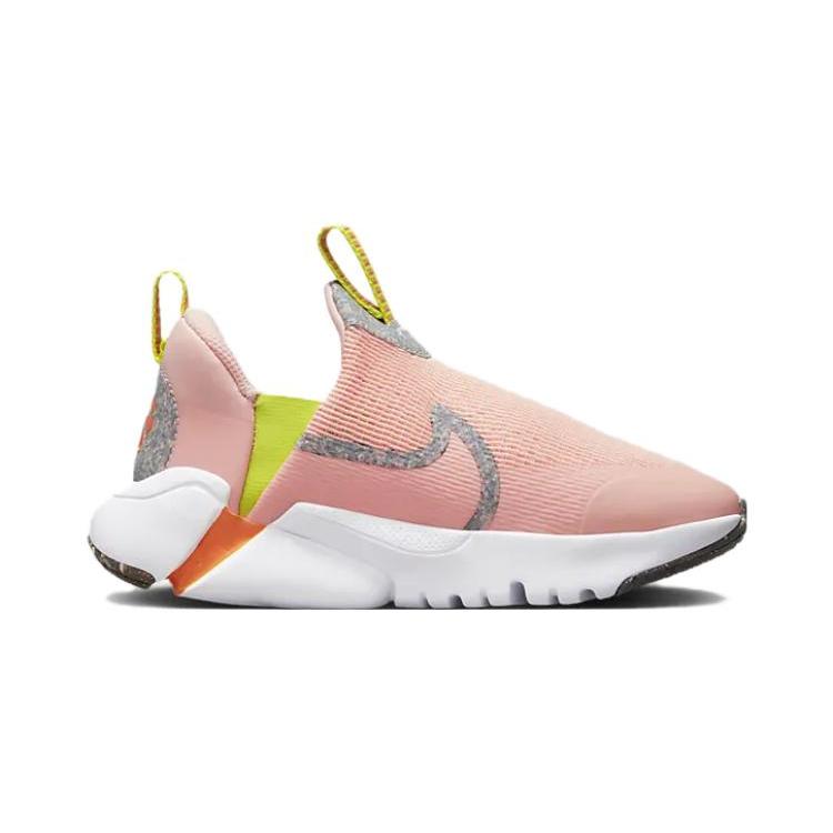 New Nike Flex Plus 2 SE Durable Breathable Low-Top Running Shoes Pink Gray Children Aged 3-7 Years Old FB8909-800
