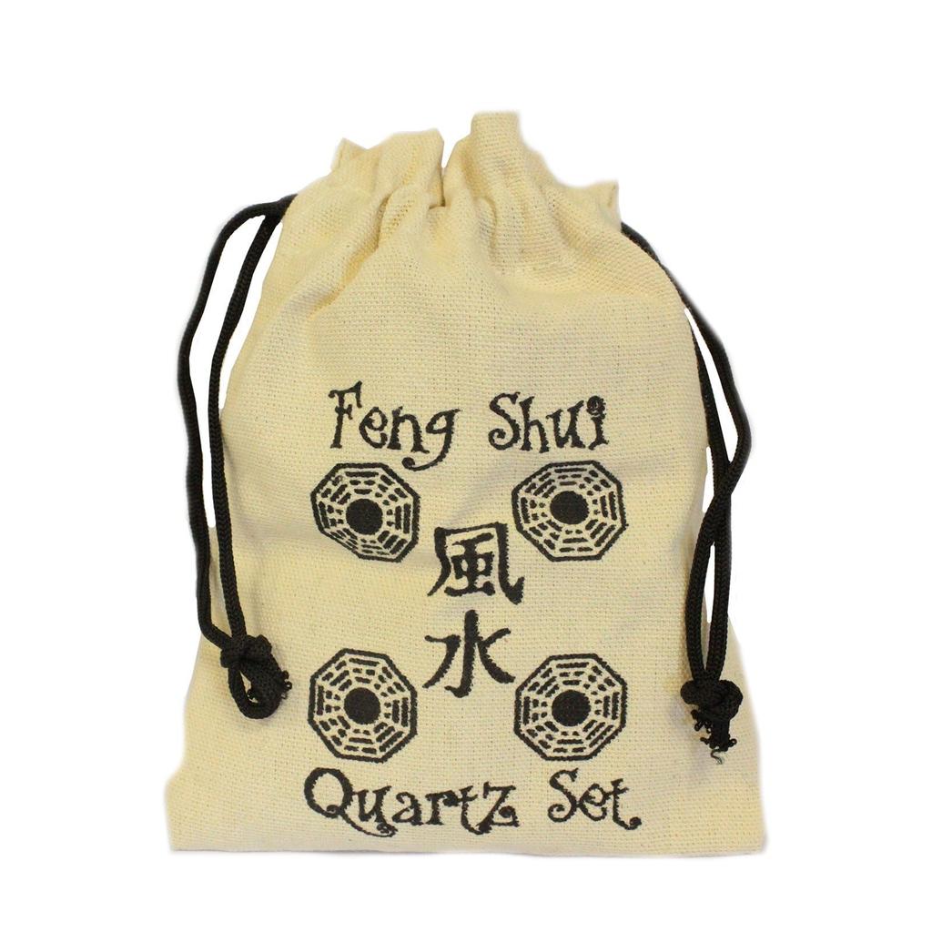 Quartz Crystal Set 4-Piece Feng Shui Symbols