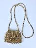 Retro Hand-Woven Sequin Beaded Shoulder Bag - Versatile Acrylic Phone Bag