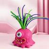Pull Hair Screaming Monster Fidget Toy, Stress Relief Sensory Toy with 6 Funny Sounds, Soft Silicone Hair Prank Toy for Kids Adults