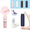 Cute Mini Handheld Fan USB Emergency Power Bank Desktop Office Silent Folding Fan Hand Held Fan with 2000mAh Power Bank 3 Gears