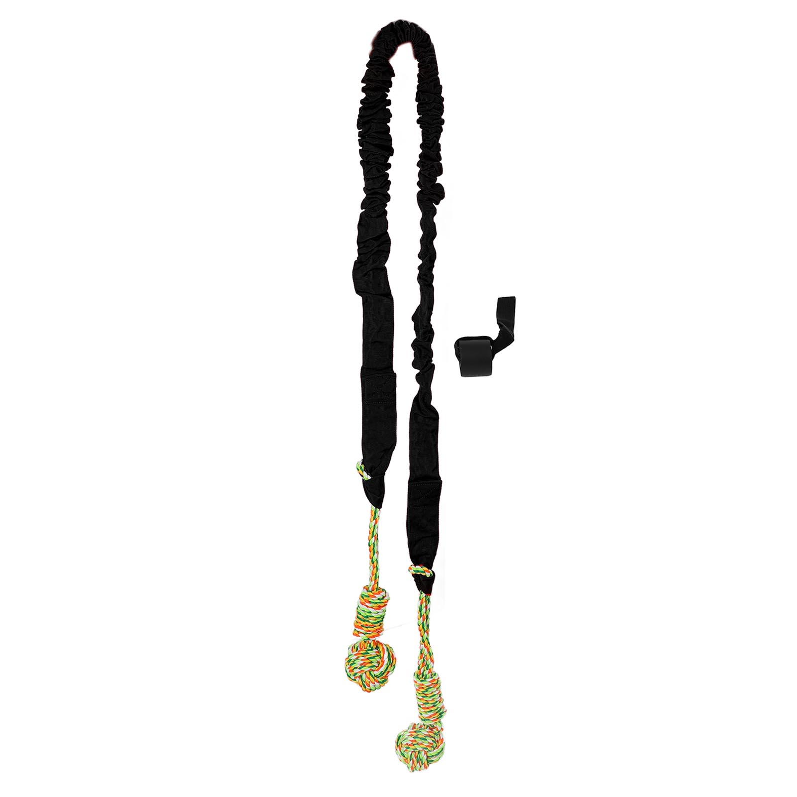 

Dog Tug Rope Toy Bite Resistant Teeth Grinding Interactive Hanging Pet Rope Toy for Indoor Door чёрный