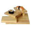 Japanese Sushi Serving Plate Wooden Staircase Shaped Serving Plate Wooden Tiered Sashimi Plate Stepped Barbecue Tableware