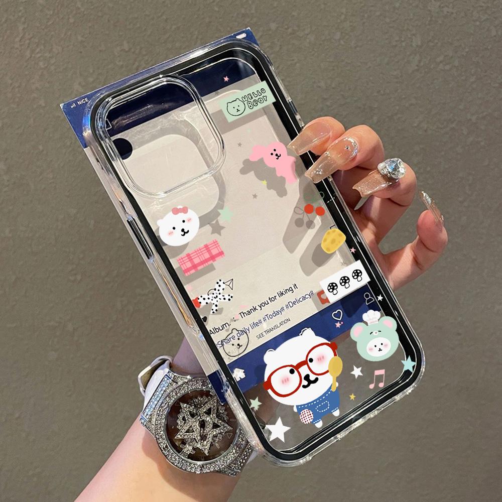 Painted Phone Case for iPhone 17 11 12 13 14 15 16 iPhone 17 12 13 14 15 16 Pro 17 12 13 14 15 16 Pro Max  High Quality Painted Animal Cute Phone Case