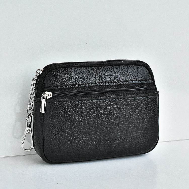 PU Leather Money Coin Purse New with Key Ring Waterproof Pocket Purse Zipper Large Capacity Credit Card Holder Women Wallet