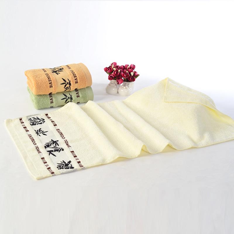 Custom Logo Lint-Free Bamboo Fiber Jacquard Washcloth - Soft, Absorbent, Embroidered Towel