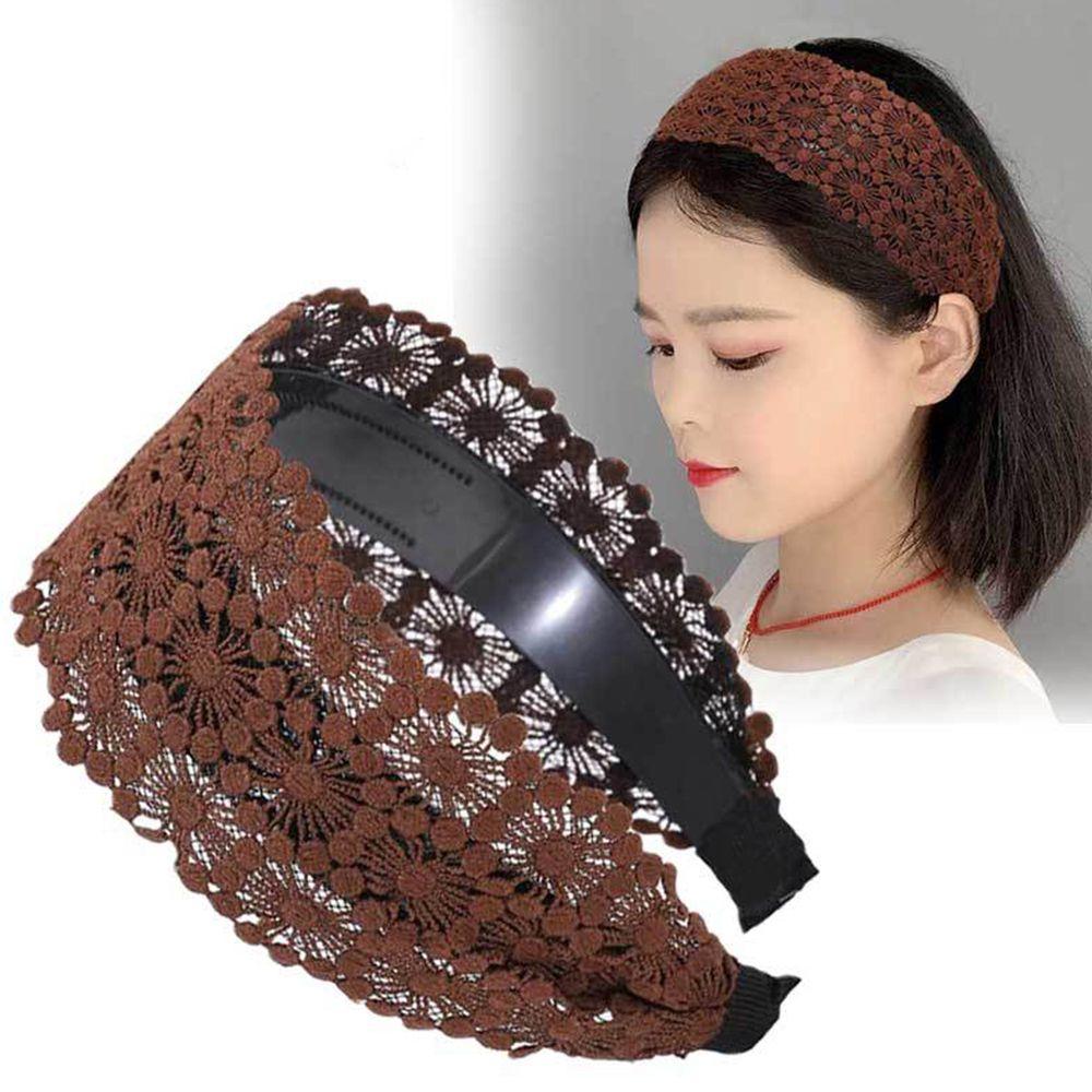 Harzblume Make-up Breiter Seite Haarband Spitze Stirnband Koreanischer Stil Haarschmuck Frauen Haaraccessoires