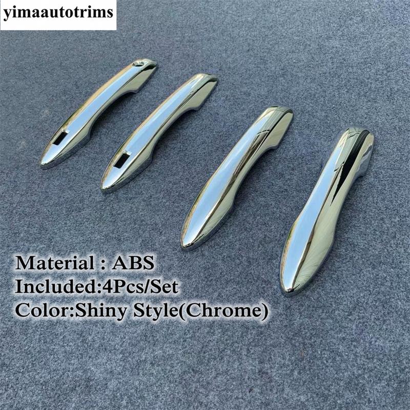 For Toyota Venza / Harrier  - 2024 Car Door Handle Decoration Protective Cover Trim Auto ABS Chrome Accessories Exterior