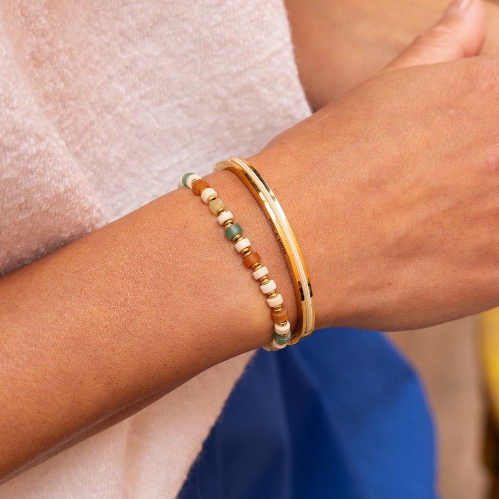 (Women's) Pig & Hen Maya Lou Bracelet - Ivory X Gold