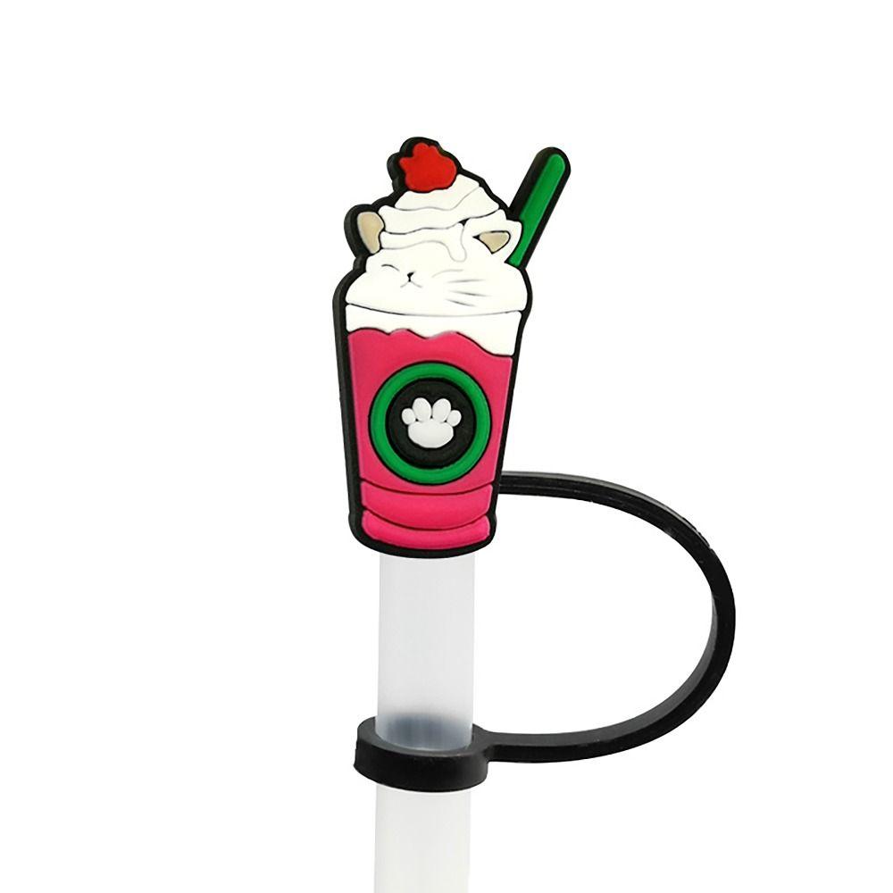 Good Sealing Straw Cover Cap Cap Protector Straw Topper Compact Straw Tips Lids  for Party Supplies