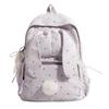 Schoolbag Mori Small Fresh Rabbit Ears Ladies Backpack College Student Class School Bag Lightweight Large Capacity Travel Backpack Female