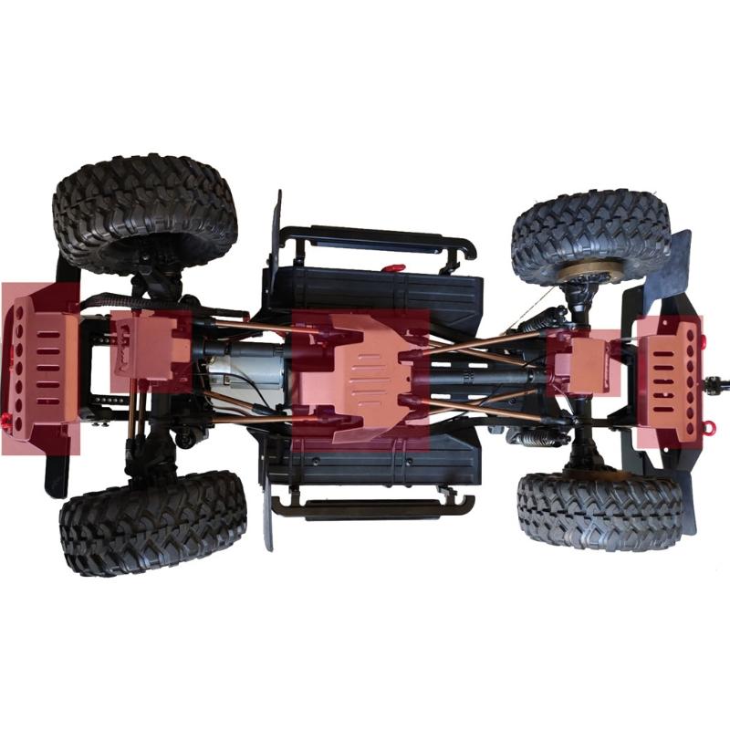 Chassis Armors Protection Guard Skids Plate For 1/10 TRX-4 T4 RC Car RC Car Accessories RC Crawler Car Anti-crash Skid