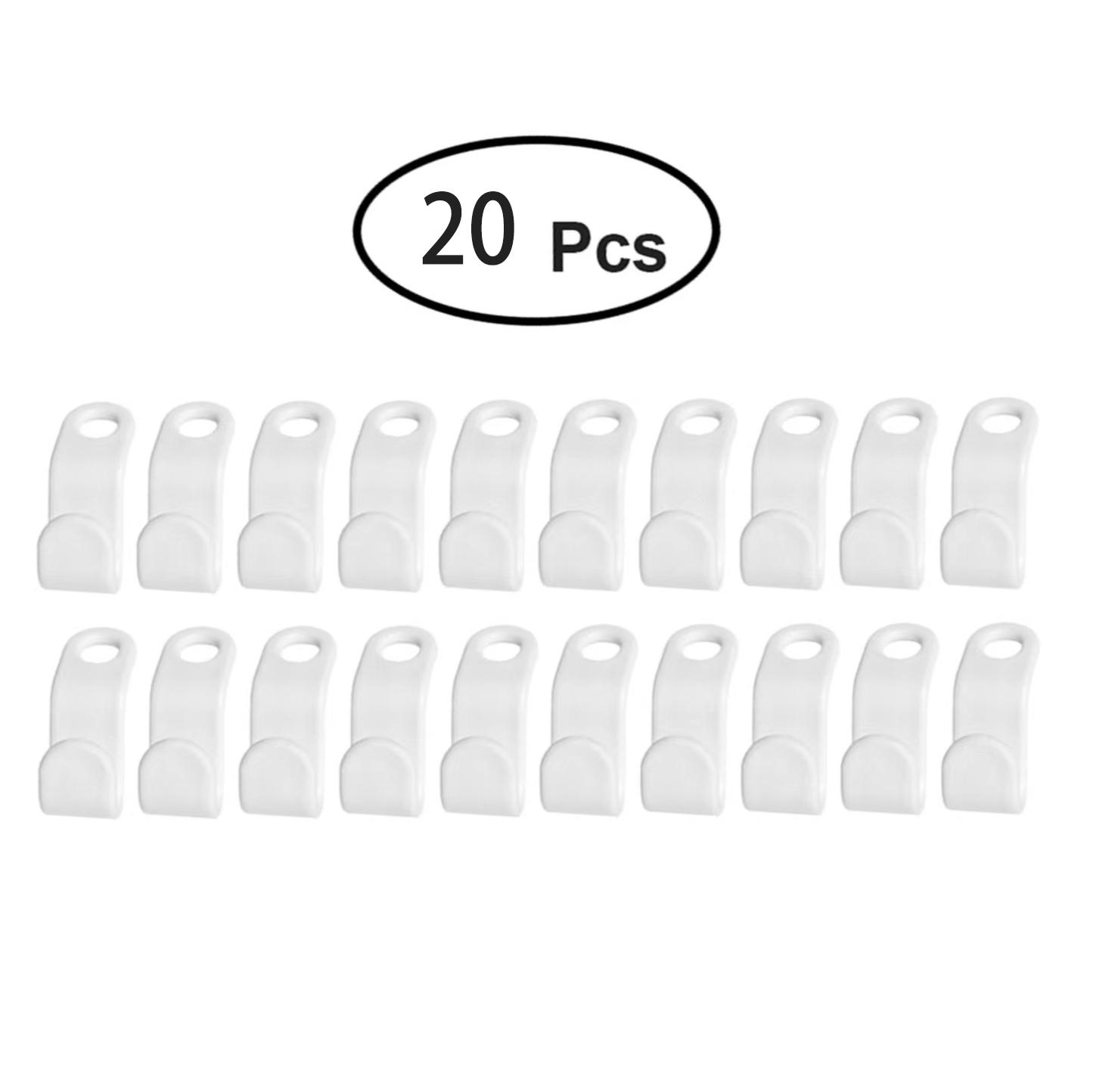 

60/40/20 шт. вешалка для одежды, соединительные крючки, пластиковая каскадная стойка-органайзер, экономия места для шкафа 20 pcs