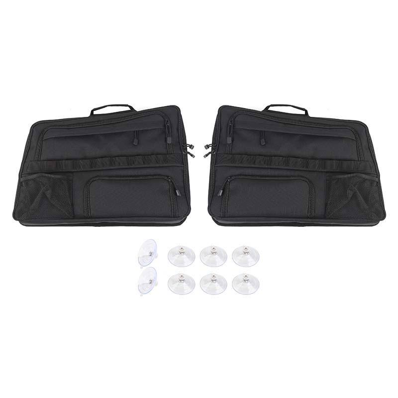 Kofferraum Heckscheibe Seitenaufbewahrungstasche Organizer Passend für Mitsubishi PAJERO 2007-2021 Verstauen Aufräumen Autozubehör