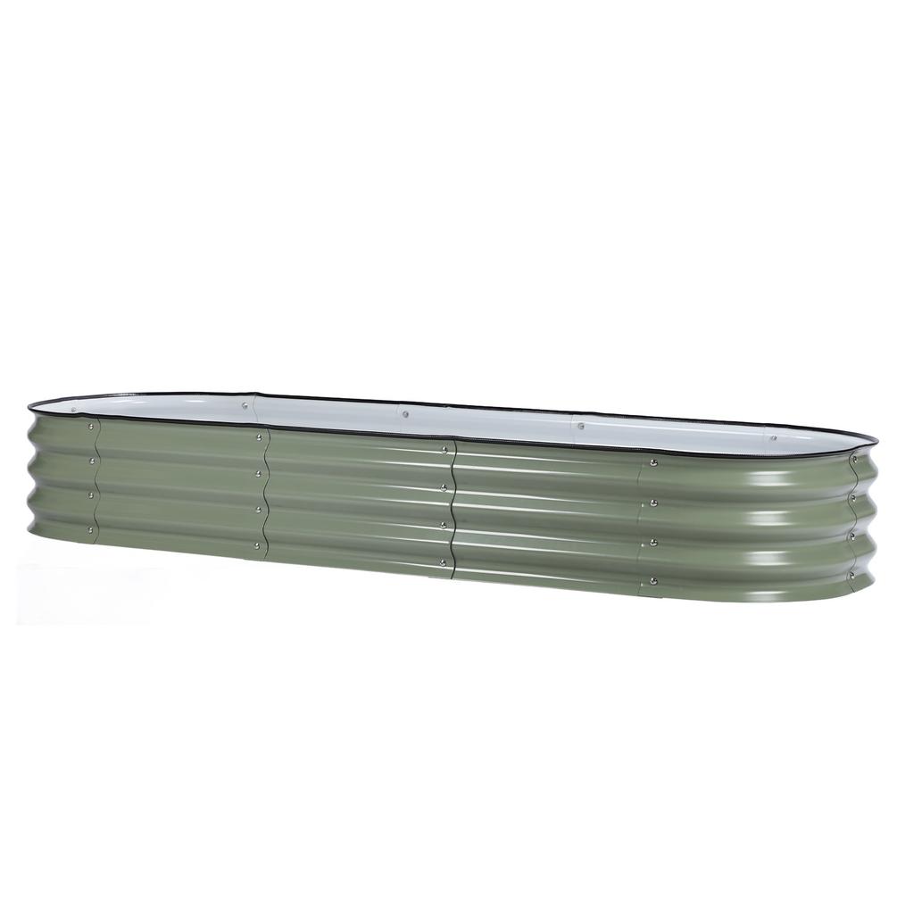 Raised Garden Bed Kit Durable Stylish Metal Raised Planter Bed with Installation Parts for