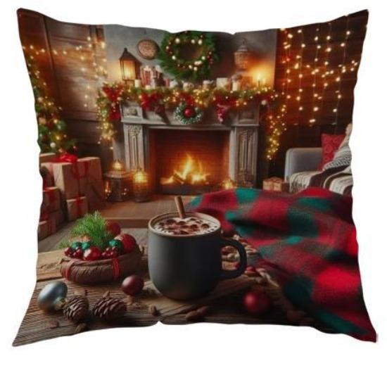 

Новая Рождественская Полиэстеровая Декоративная Наволочка с Принтом, Чехол на Подушку для Дивана, Чехол на Подушку для Дома 45*45cm