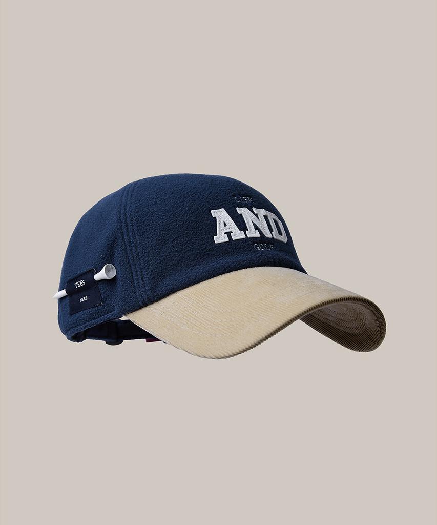 AND GOLF Ear Flap Ball Cap Navy