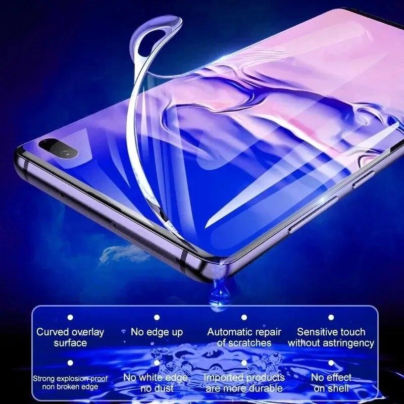 Film hidrogel 4 buc pentru Huawei P30 Lite P20 Pro P10 Plus P8 P9 P Smart 2019 2020 Y5p Y6p Y7p Y6S Y8S Y9S Protector de ecran