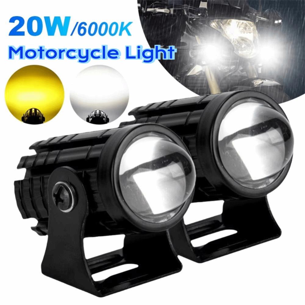 2Pcs Fisheye Lens Auxiliary Spotlight Lamp LED Headlight Projector  Truck Auxiliary Lights