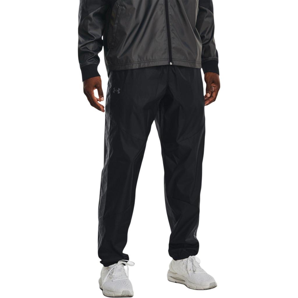 Under Armour Woven Athletic Pants Men Bottoms Black 1373824-001