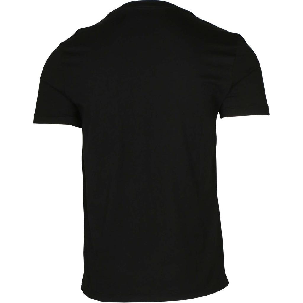 Polo Ralph Lauren FW22 Markenlogo Bestickter V-Ausschnitt Pullover Kurzarm T-Shirt Herren T-Shirts Schwarz 710610676-003