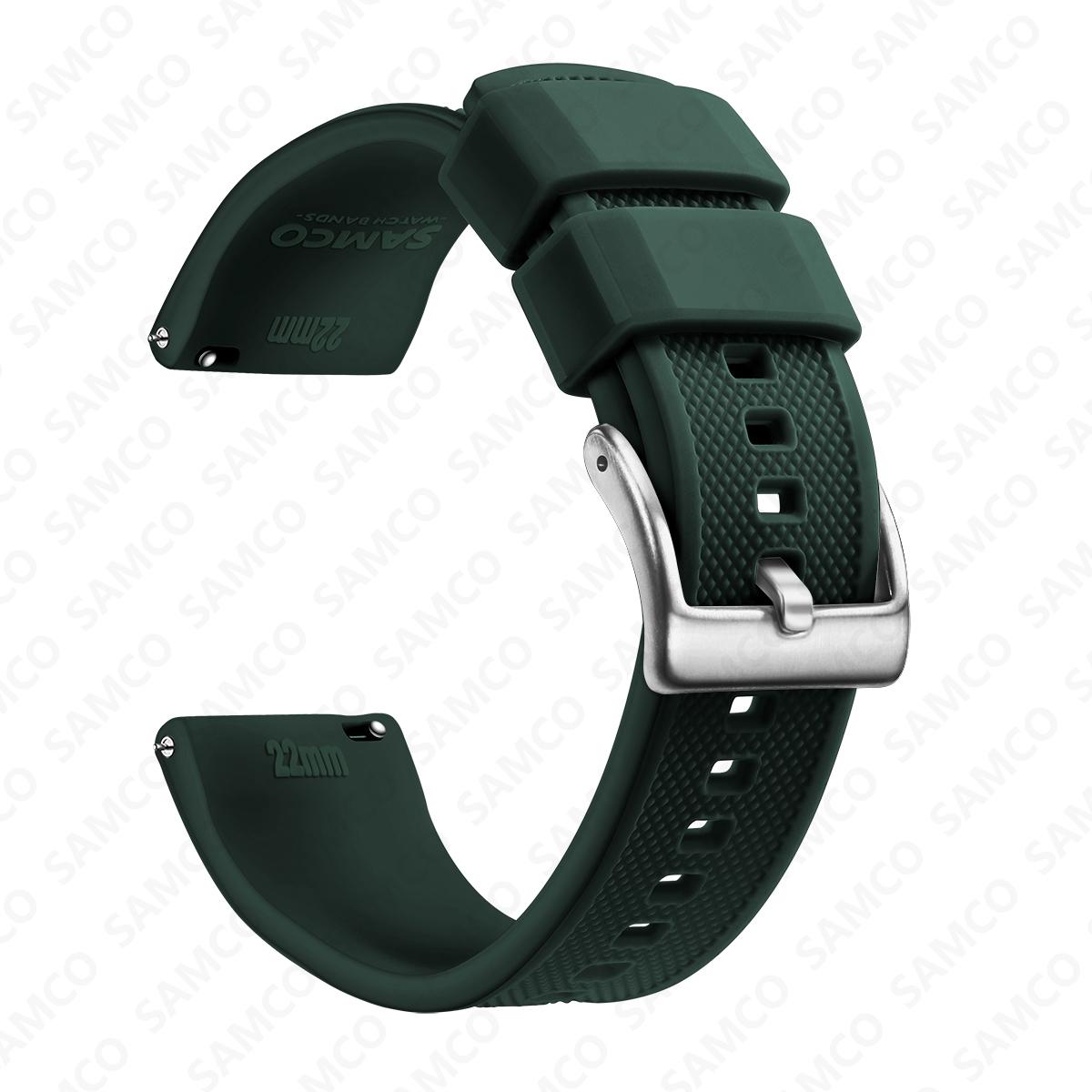 Premium Silicone Watch Band Quick Release Rubber Watch Strap 18mm 20mm 22mm Watch Strap Watch Replacement Watchband 18mm