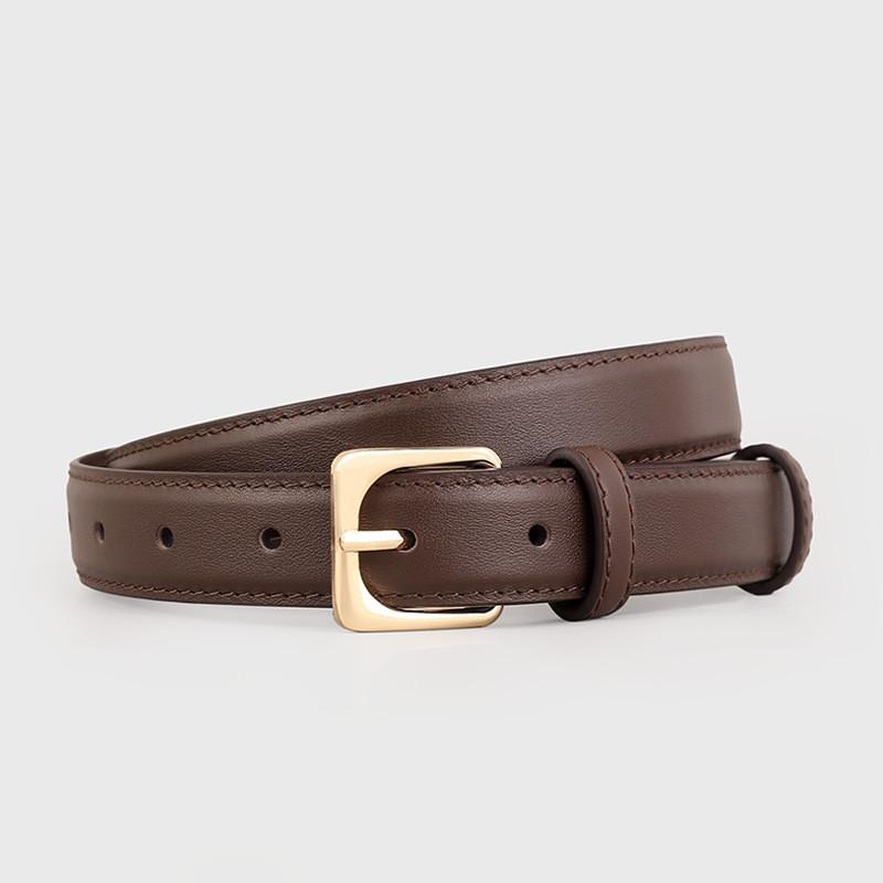 Elegant Genuine Leather Womens Belt For Jeans And Casual Wear With Alloy Buckle