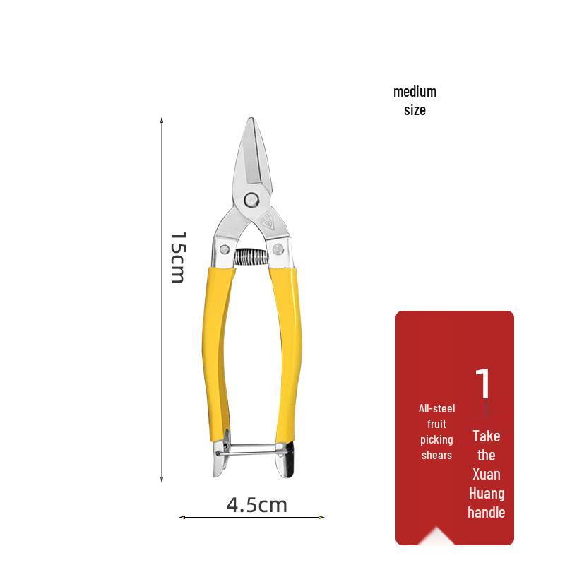 Stainless Steel Pruning & Fruit Picking Shears for Gardening