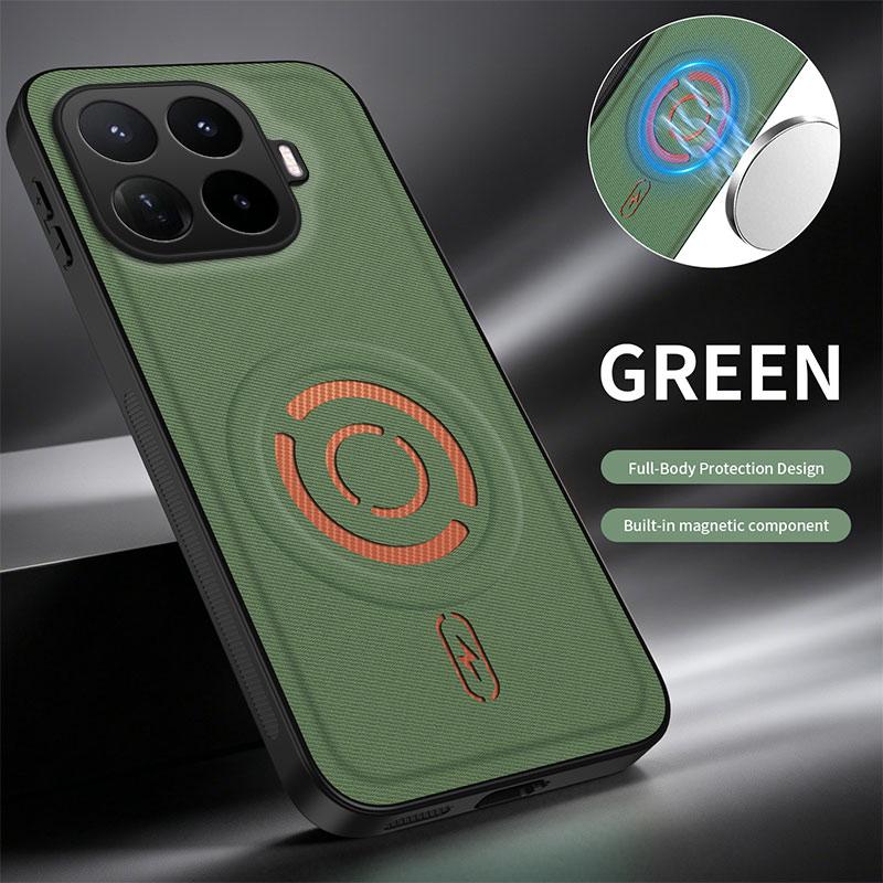 For Xiaomi 17T Case Built-in Magnetic PU Leather Cover Shockproof For Magsafe