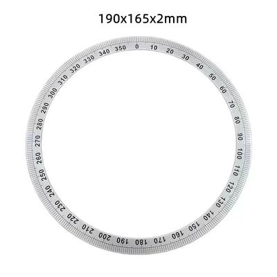 Outer Diameter 190mm Dial Scale Identification Dial Degree Graduated Circle Disk Protractor For Machine Tool Measurement Tools
