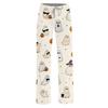 Women's Loose Fit Halloween Print Pajama Pants for and Sleep
