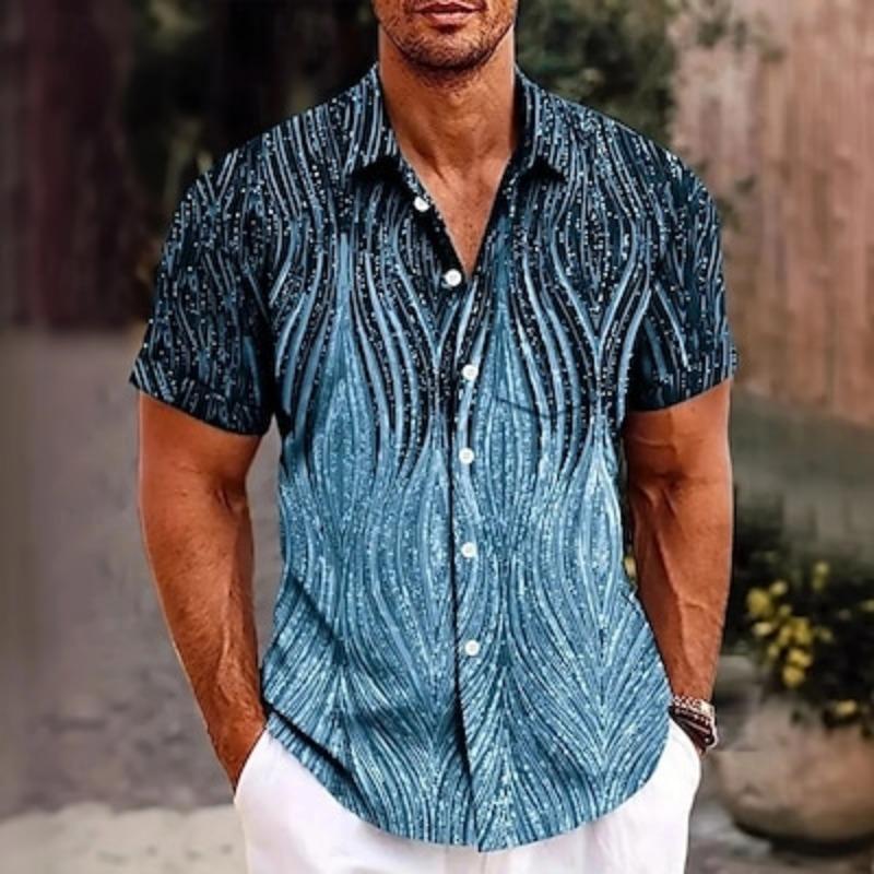 Summer Shirt Button Up Shirt Short Sleeve Fashion Casual Outdoor Vacation Dailywear Summer Spring Turndown 3D Print