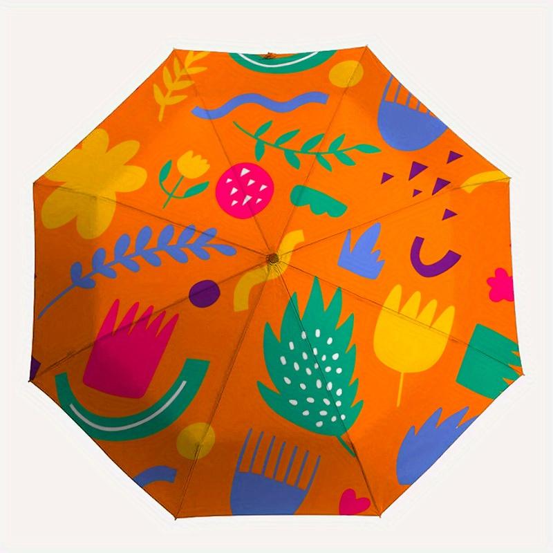 

1pc Floral-patternedAutomatic Open/close, All-Season Portable Folding Umbrella for Friends, Travel, Everyday, Events yy250806062