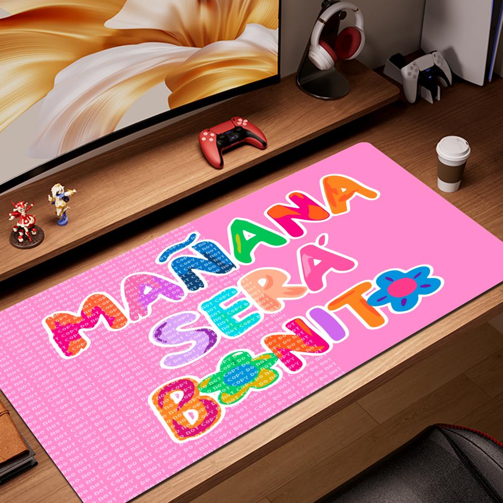 HYBXAXC Karol G Manana Sera Bonito Mouse Pad Abstract cartoon Large 800x400mm MouseMat Gamer Mause Carpet PC Mat keyboard Pad