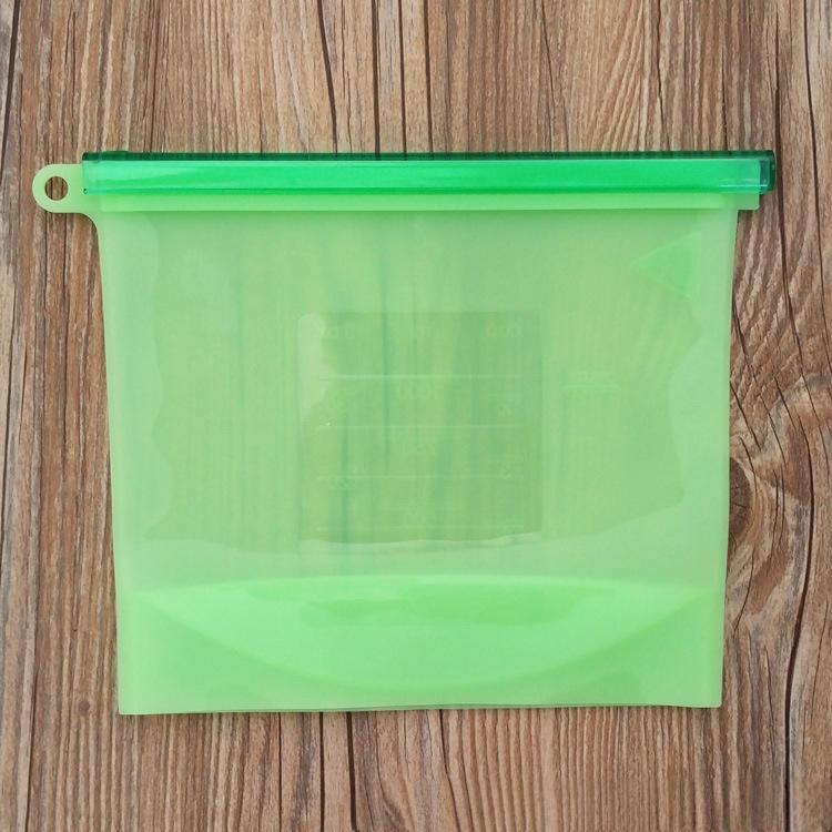 5Pcs Silicone Food Storage Containers Leakproof Containers Reusable Stand Up Zip Shut Bag Fresh Bag Food Storage Bag Fresh