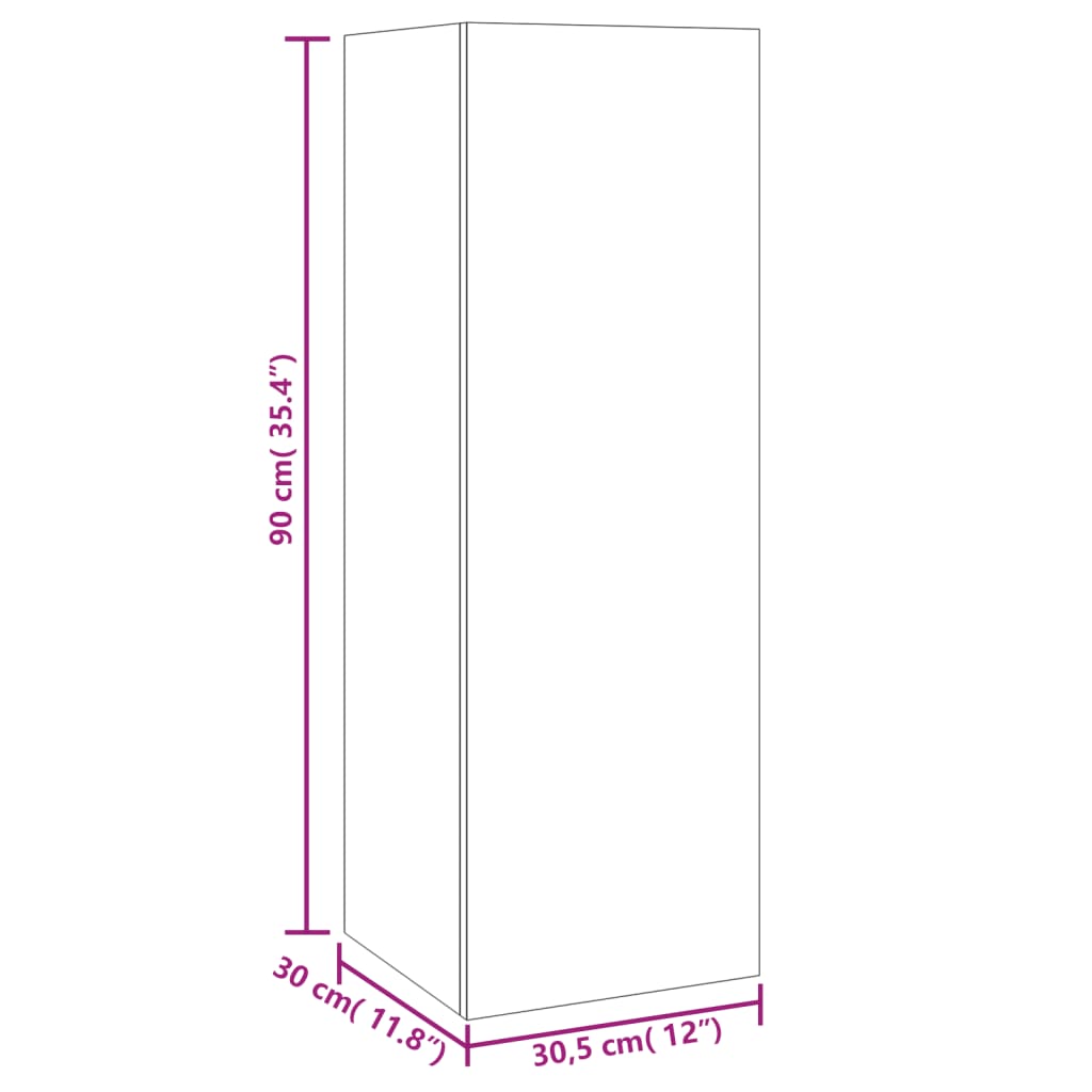 6 piece TV cabinet set white particleboard