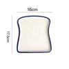 Creative Bread Shaped Ceramic Breakfast Plate Toast Dishes Salad Fruit Snack Tray Household Tableware Dinner