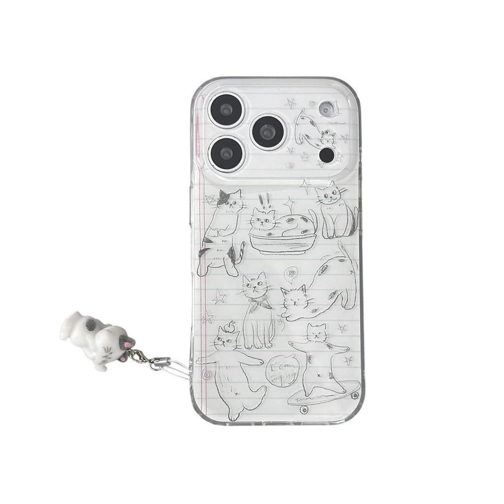 Cartoon Cat iPhone 13/14PROMAX, 17/17PM, 15/16PRO Case