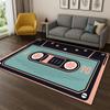 Classic Cassette Tape Music Retro Carpet Rug for Home Bedroom Living Room Sofa Doormat Kitchen Decor,Kid Game Non-slip Area Rug