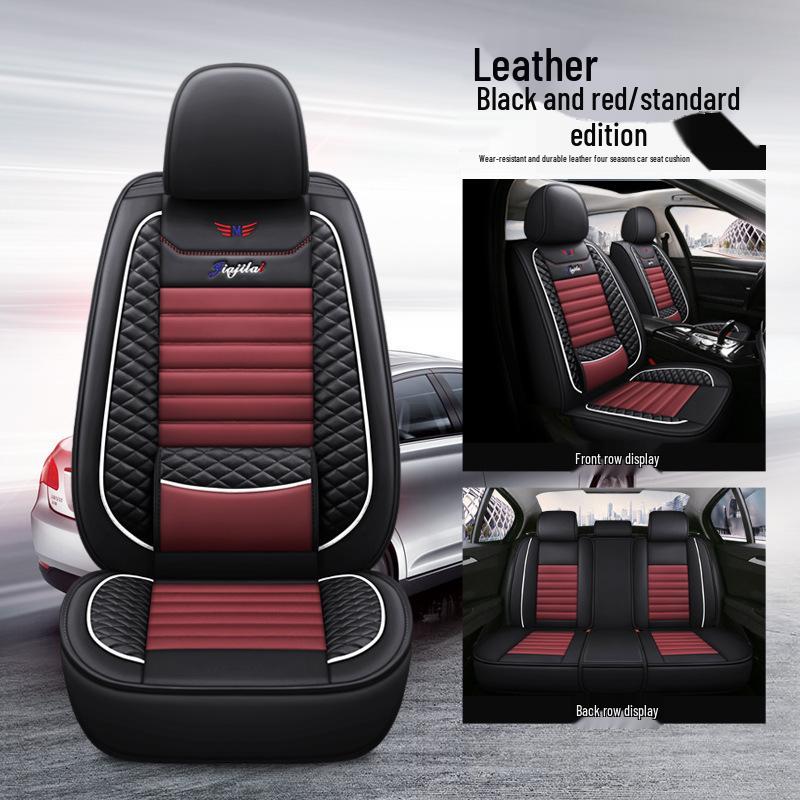 JJL Universal Full Wrap Car Seat Cushion - All Seasons, Solid Color, Sports Style