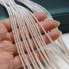 1String, White Natural Freshwater Pearls, Boho Handmade Round Pearl Beads for Jewelry Making DIY Necklaces Crafts (Beads 2-2.5mm, Length 36cm)