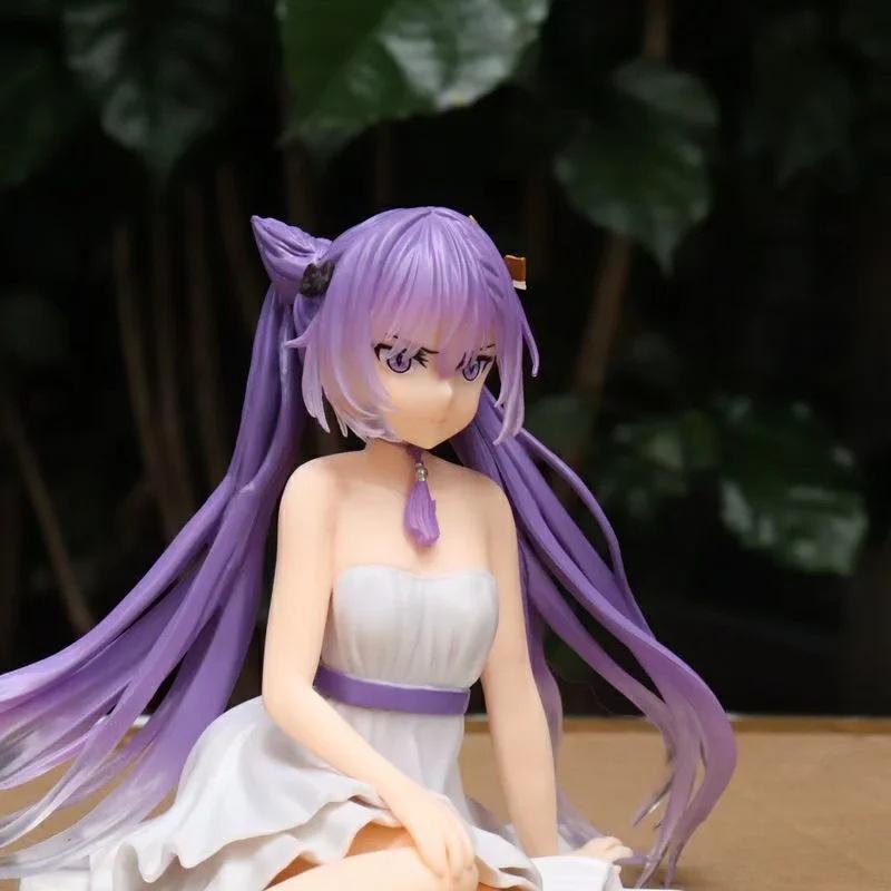 Серия «Красивая девушка» GK гравированная прозрачная, платье, белая одежда, сидячая поза, модель, украшение, фигурка в коробке