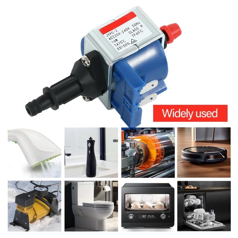 Pompa dell'acqua elettromagnetica 16W Pompa a solenoide in ABS e metallo per macchine da stiro a vapore Riparazione efficiente e installazione facile