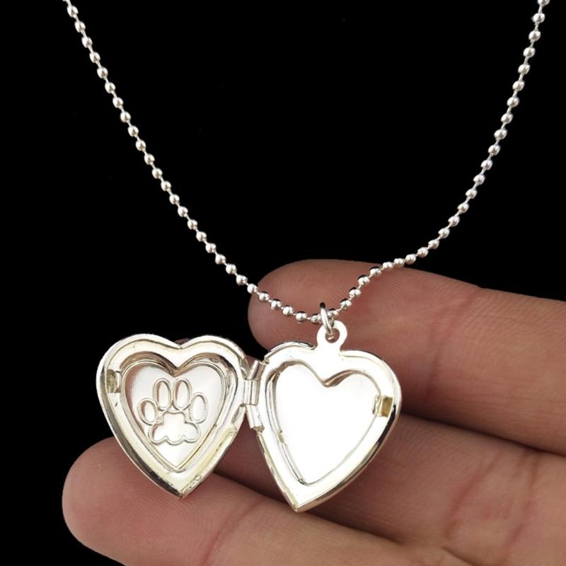 Stylový foto přívěsek ve tvaru srdce Náhrdelník s přívěskem ve tvaru srdce Materiál slitina Perfektní dárek k narozeninám a Vánocům