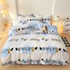 Simple Bedding Washed Cotton Four-piece Set Pastoral Bed Sheet Quilt Cover Bedding Three-piece Set