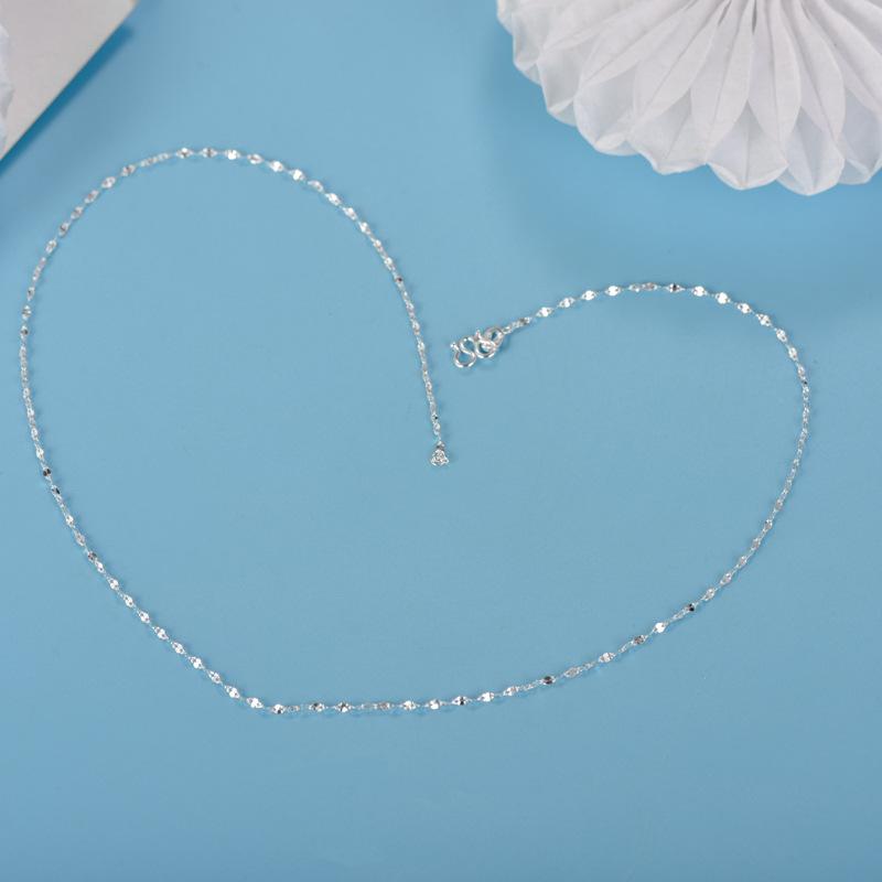 Pure Silver 999 Lip Chain Pendant Necklace - Versatile Hot-Selling Silver Accessory